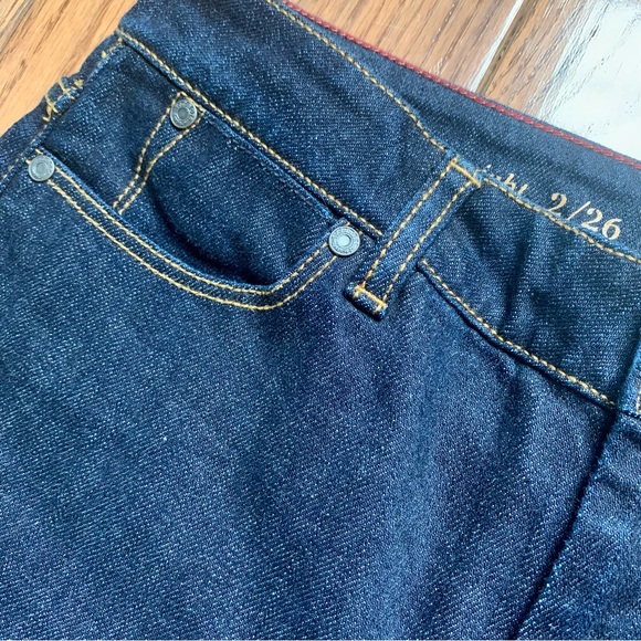 NWT Talbots Jeans Women’s Straight Leg 2 / 26 Blue Denim Mid Rise Dark Wash NEW - Picture 15 of 15